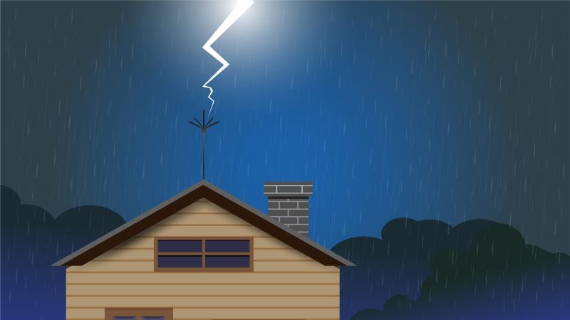 Что будет, если в дом ударит молния, и как от этого защититься