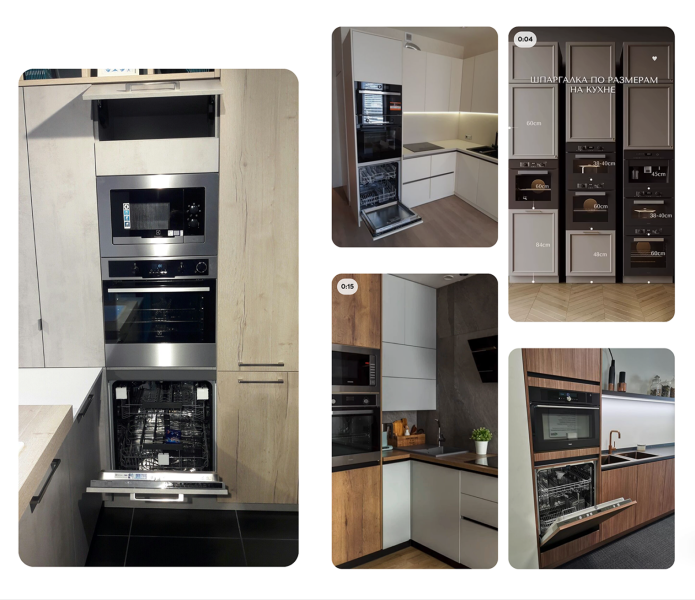 Как спланировать кухню, чтобы не было ощущения захламленности