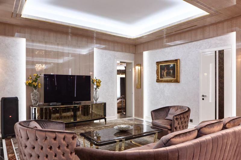 Как выделить и оформить ТВ-зону в гостиной: 7 идей