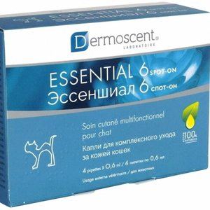 Капли для комплексного ухода за кожей кошек