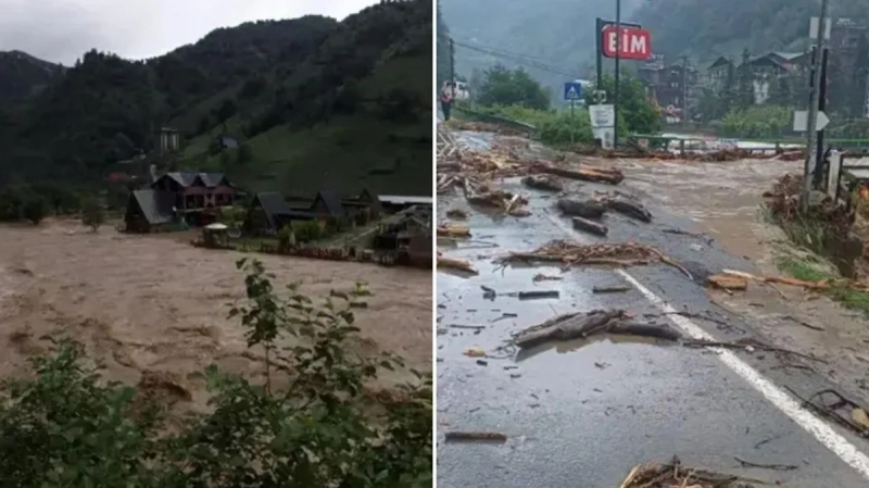 Из-за ливней в Турции произошли подтопления, оползни и обрушение моста