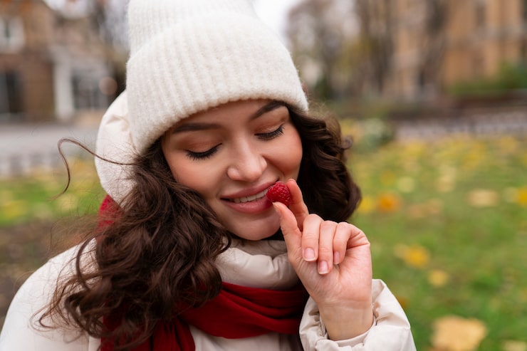 young-people-eating-berries-street_52683-105028