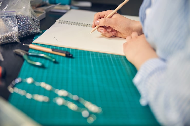 experienced-designer-working-necklace-sketch-while-sitting-studio-table_447912-2672